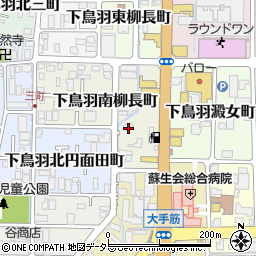 京都府京都市伏見区下鳥羽南柳長町72周辺の地図