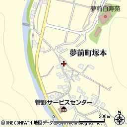 兵庫県姫路市夢前町塚本181周辺の地図