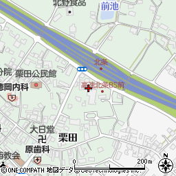 兵庫県加西市北条町栗田223周辺の地図