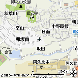 愛知県知多郡阿久比町卯坂南96周辺の地図