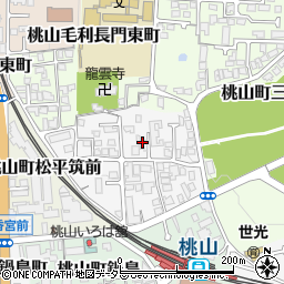 京都府京都市伏見区桃山筑前台町31-6周辺の地図