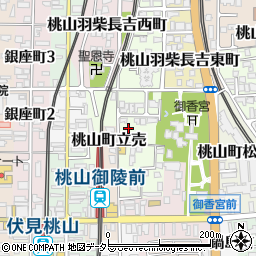 京都府京都市伏見区桃山町金森出雲3-29周辺の地図