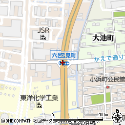 六呂見町周辺の地図