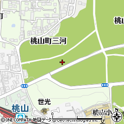 京都府京都市伏見区桃山町三河周辺の地図