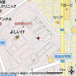 県葭池住宅周辺の地図