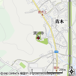 渭川寺周辺の地図