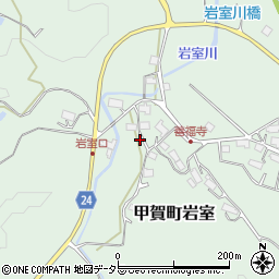 滋賀県甲賀市甲賀町岩室2608周辺の地図