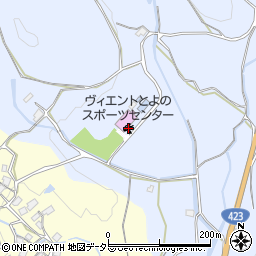 ヴィエントとよのスポーツセンター周辺の地図