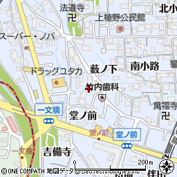 京都府向日市上植野町（地後）周辺の地図