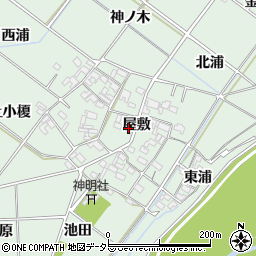 愛知県岡崎市下佐々木町屋敷57周辺の地図