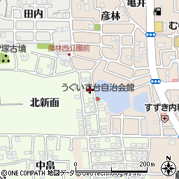 京都府長岡京市うぐいす台172-5周辺の地図