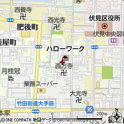 京都府京都市伏見区風呂屋町253周辺の地図