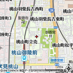 京都府京都市伏見区桃山町金森出雲3-17周辺の地図