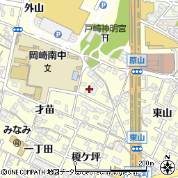 愛知県岡崎市戸崎町野畔周辺の地図