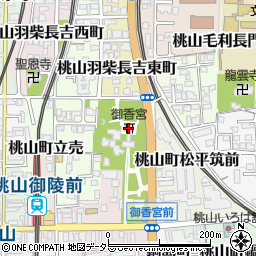 御香宮神社周辺の地図