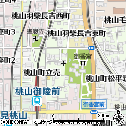 京都府京都市伏見区桃山町金森出雲3-16周辺の地図