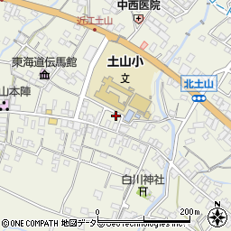 滋賀県甲賀市土山町北土山1534周辺の地図