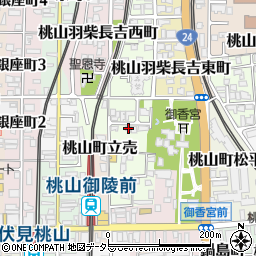 京都府京都市伏見区桃山町金森出雲3-11周辺の地図