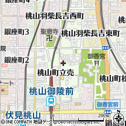 京都府京都市伏見区桃山町金森出雲3-12周辺の地図