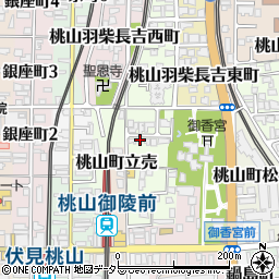 京都府京都市伏見区桃山町金森出雲3-18周辺の地図