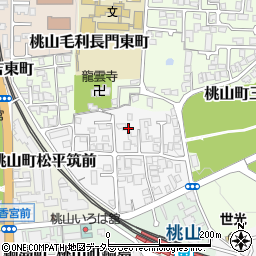 京都府京都市伏見区桃山筑前台町31-5周辺の地図