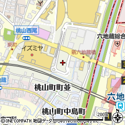 タイムズイズミヤ六地蔵店（平面）駐車場周辺の地図
