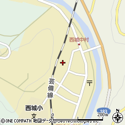 広島県庄原市西城町西城261周辺の地図