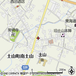 滋賀県甲賀市土山町北土山1642周辺の地図
