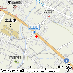 滋賀県甲賀市土山町北土山1017周辺の地図