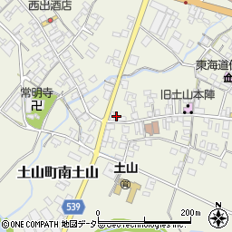 滋賀県甲賀市土山町北土山1641周辺の地図