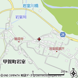 滋賀県甲賀市甲賀町岩室2206周辺の地図