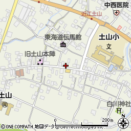 滋賀県甲賀市土山町北土山1554周辺の地図