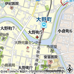 チケパ大野町駅前第１駐車場周辺の地図