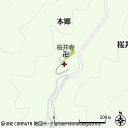 愛知県岡崎市桜井寺町本郷周辺の地図
