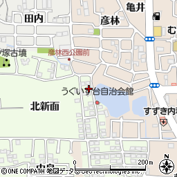 京都府長岡京市うぐいす台172-4周辺の地図