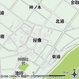 愛知県岡崎市下佐々木町屋敷81周辺の地図