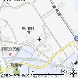 滋賀県甲賀市甲南町森尻78周辺の地図