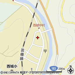 広島県庄原市西城町西城177-1周辺の地図