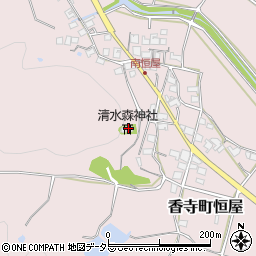 清水森神社周辺の地図