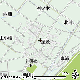 愛知県岡崎市下佐々木町屋敷69周辺の地図
