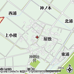 愛知県岡崎市下佐々木町屋敷16周辺の地図