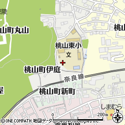 京都府京都市伏見区桃山町伊庭周辺の地図