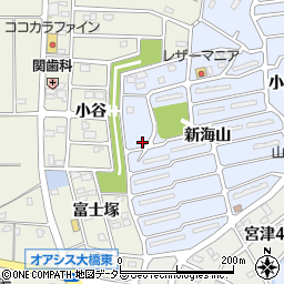 愛知県知多郡阿久比町宮津新海山127周辺の地図