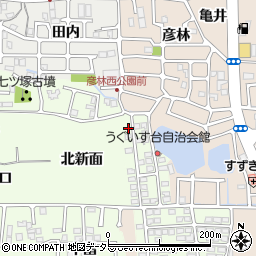 京都府長岡京市うぐいす台172-19周辺の地図