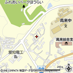 愛知県新城市長篠東谷下周辺の地図