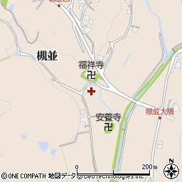 兵庫県川辺郡猪名川町槻並上ヶ平井周辺の地図