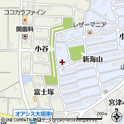 愛知県知多郡阿久比町宮津新海山126周辺の地図