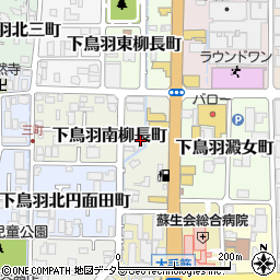 京都府京都市伏見区下鳥羽南柳長町51周辺の地図