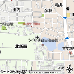 京都府長岡京市うぐいす台172-16周辺の地図
