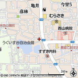 京都府長岡京市今里西ノ口18-7周辺の地図